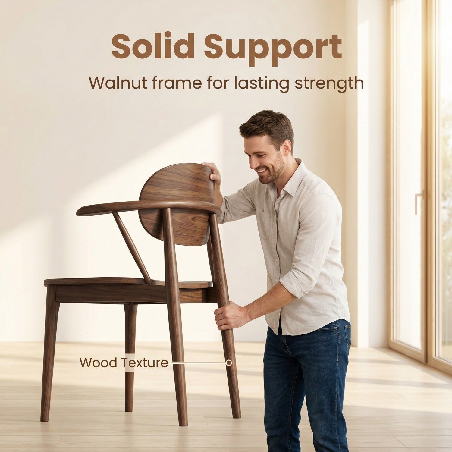 AAF Arc Back Sherpa Chair Cream Ergonomic UAE