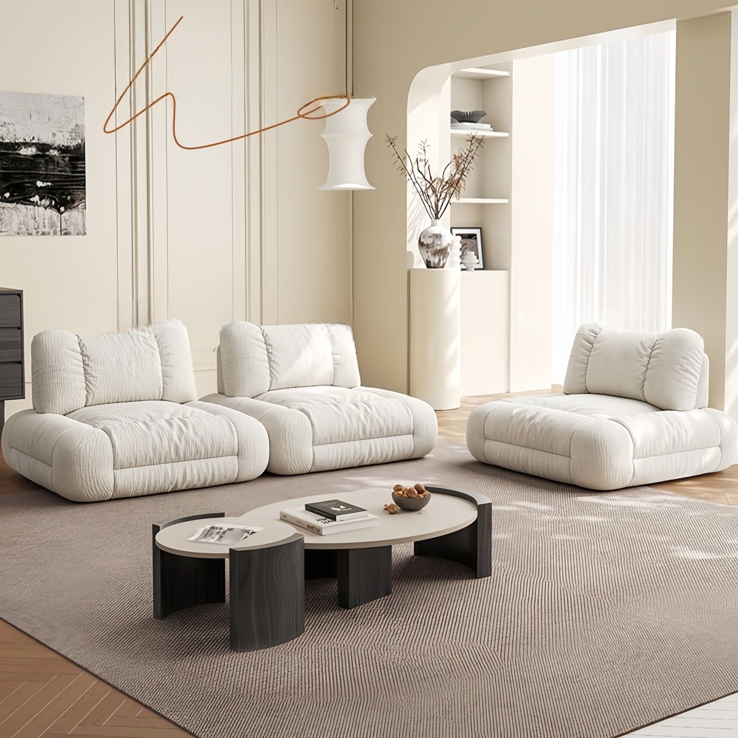 AAF Furniture Luxury Cloud Sofa Set for Living Room UAE Online D3