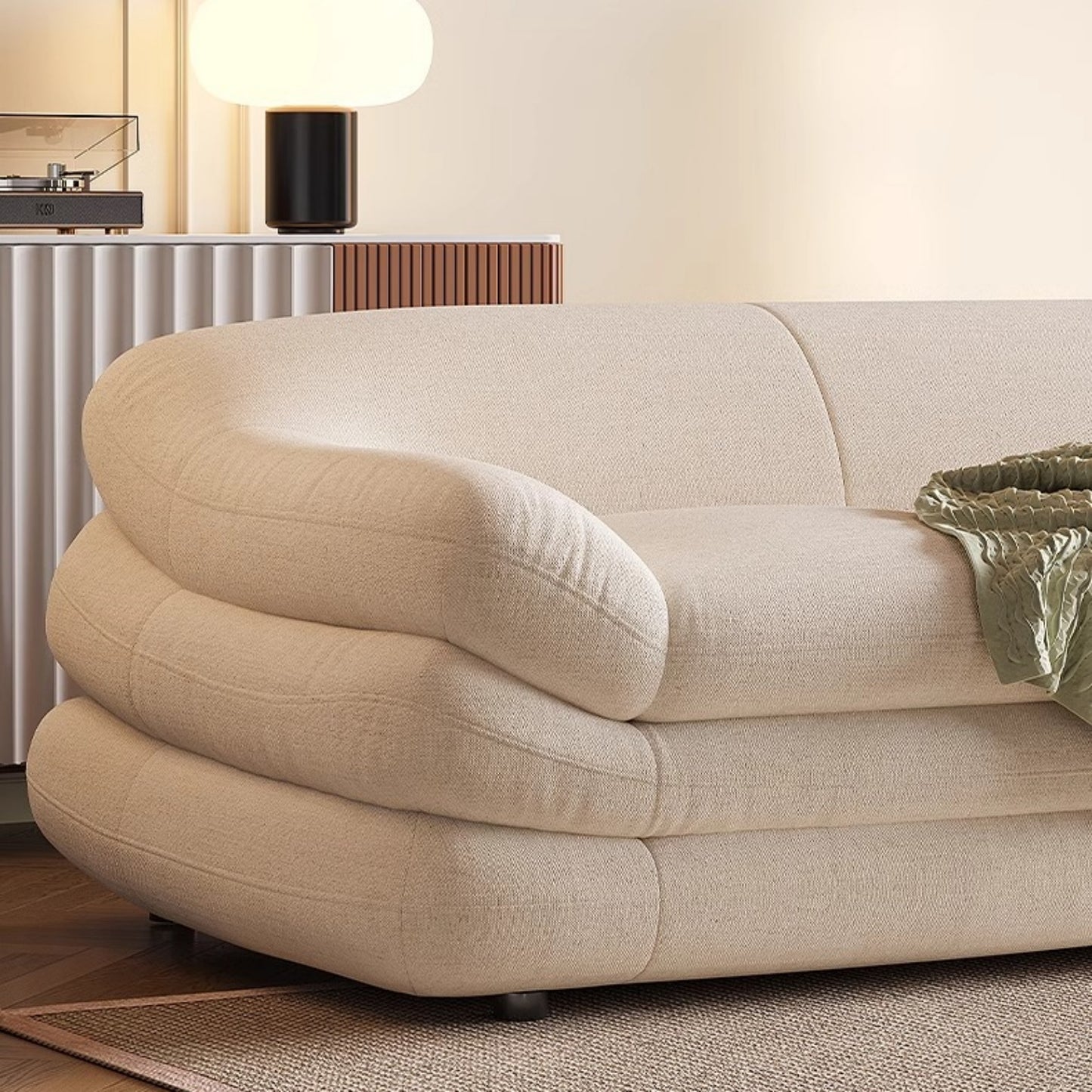 AAF Furniture Fleece Fabric Overstuffed Multifunction  Sofa  for Livingroom Office