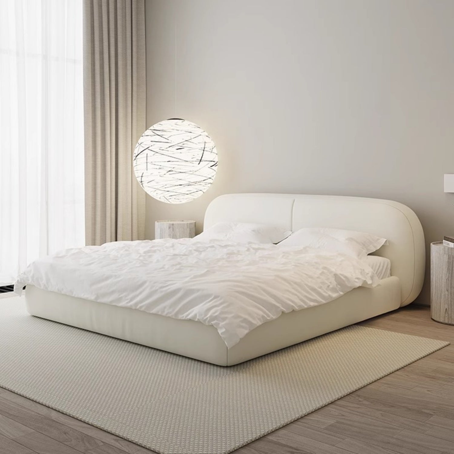 AAF Furniture Linen Bed Frame for Bedroom Dubai, Abu Dhabi UAE