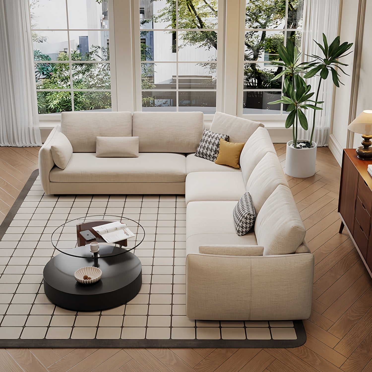 AAF Furniture Luxury Cloud Sofa Set for Living Room Dubai, Abu Dhabi UAE D4