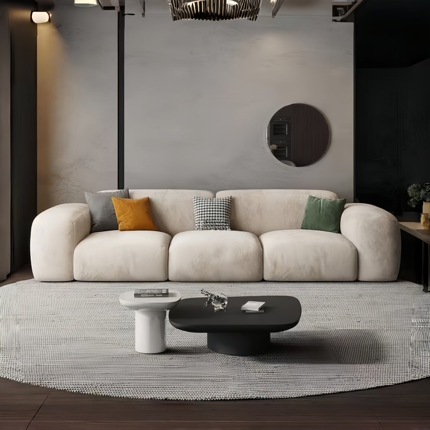 AAF Furniture Luxury Cloud Sofa Set for Living Room Dubai UAE D4