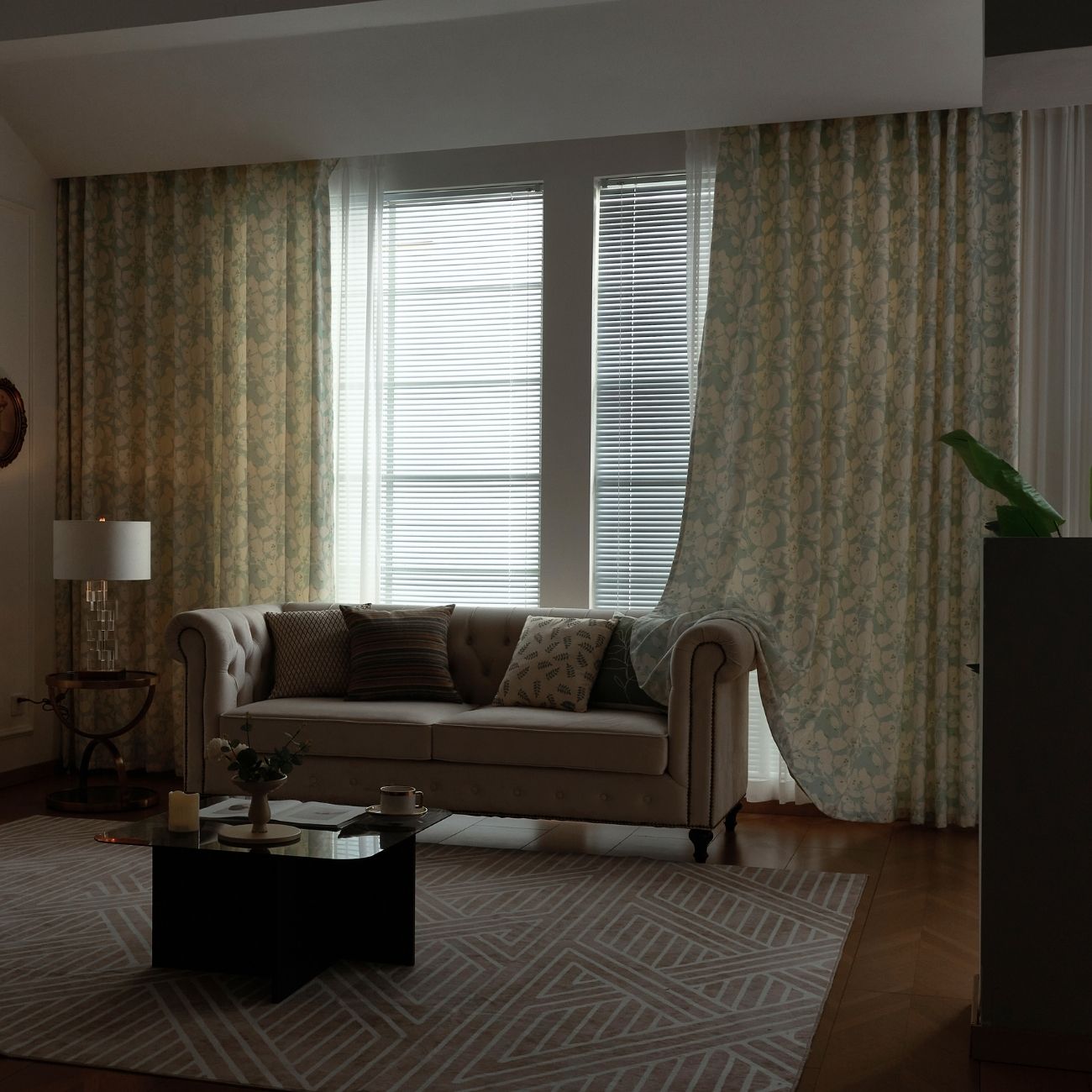 2 Panels 100% Blackout Curtains for Living Room Thermal Insulated Bedroom Darkening Drapes