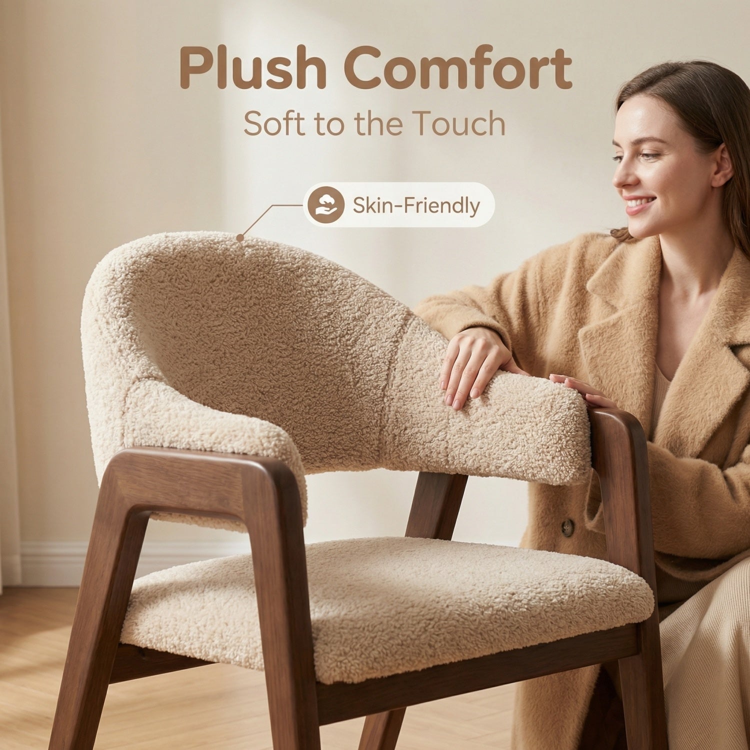 AAF Sherpa Chair Cream Golden Combo UAE