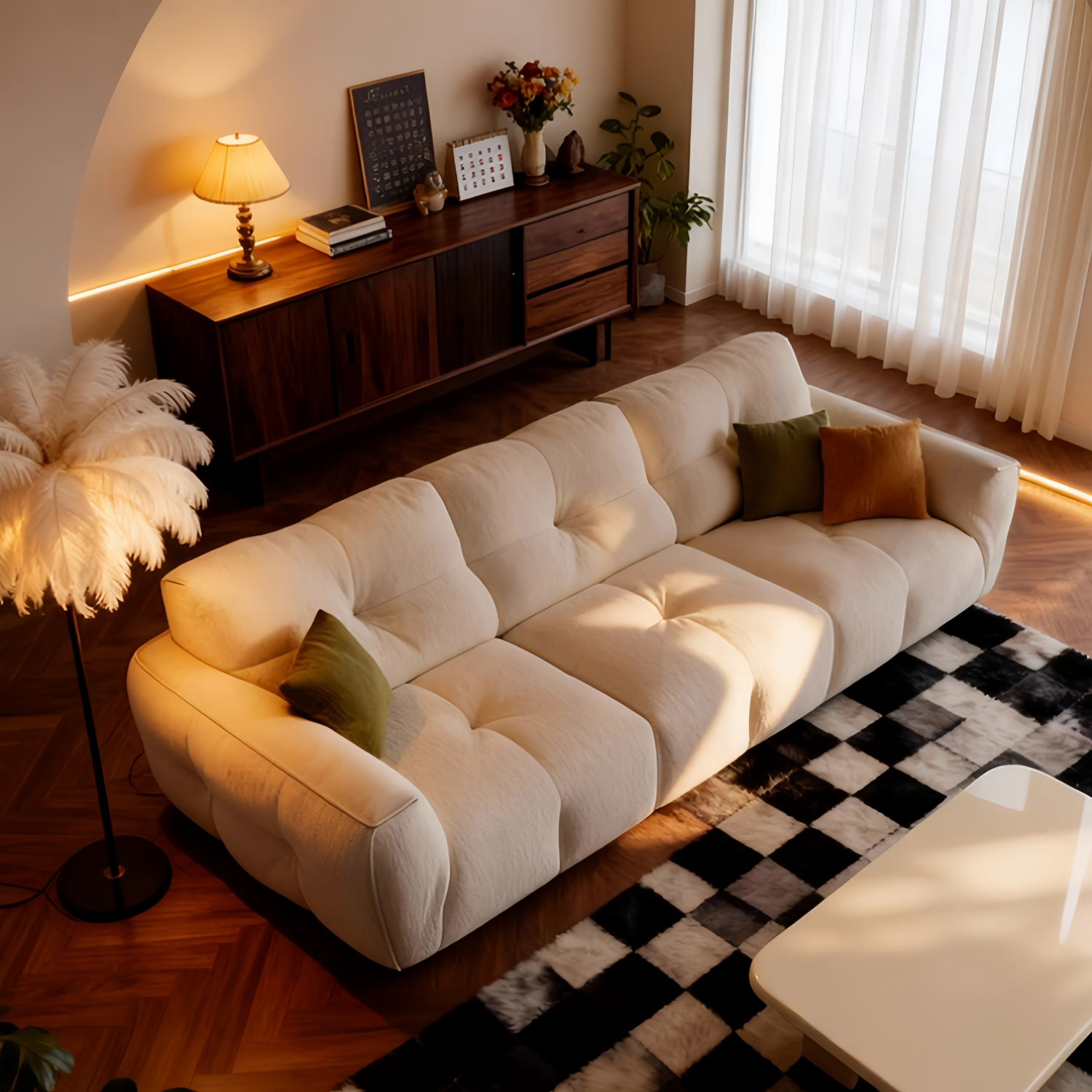 AAF Furniture Luxury Cloud Sofa Set for Living Room Dubai & UAE D4