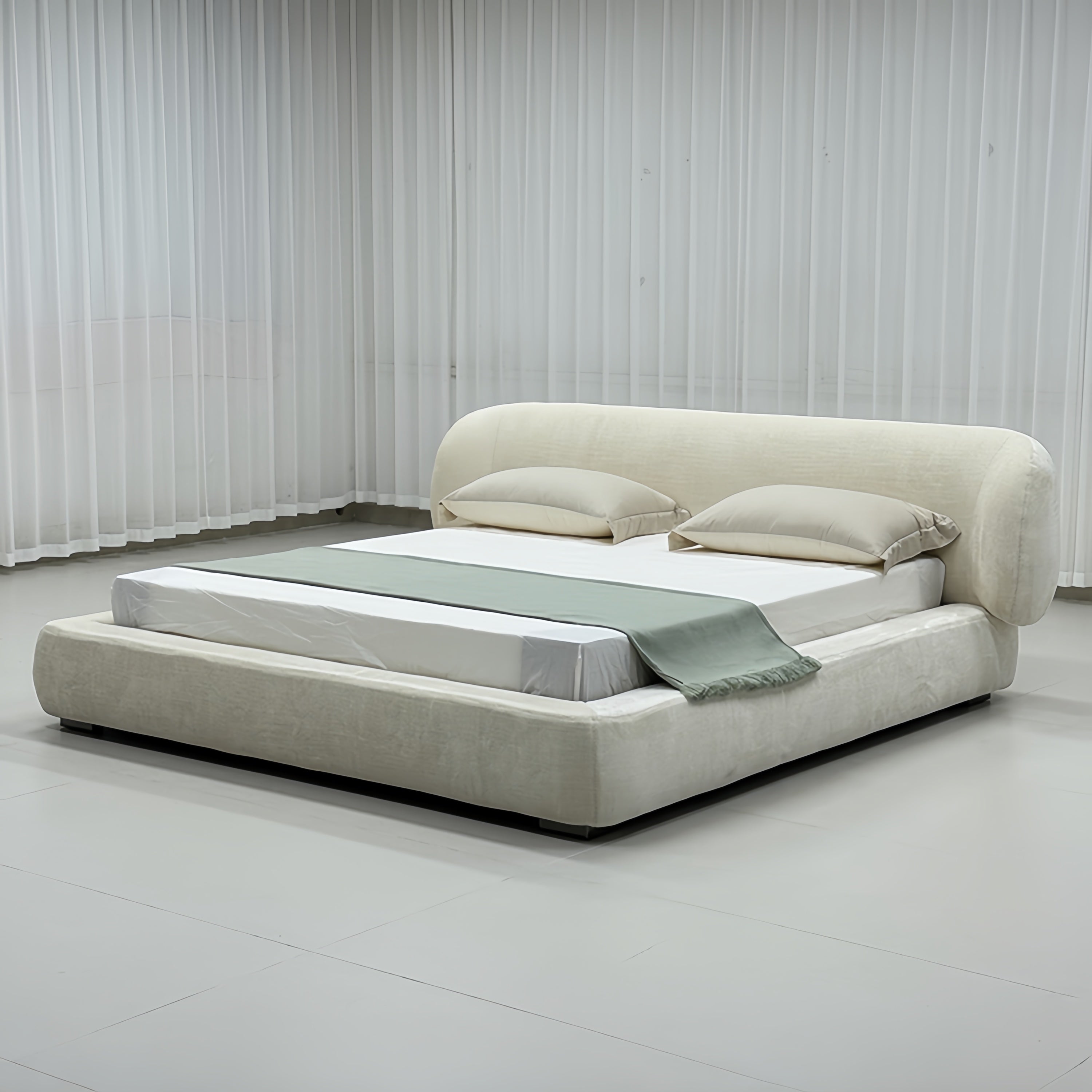 AAF Furniture Velvet Bed Frame for Bedroom Dubai UAE