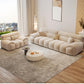 AAF FURNITURE Light Luxury Fabric Cloud Shaped Sofa set for Livingroom