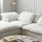 AAF Furniture Light Luxury Linen Cotton  Fabric Cloud Shaped Sofa set for Livingroom