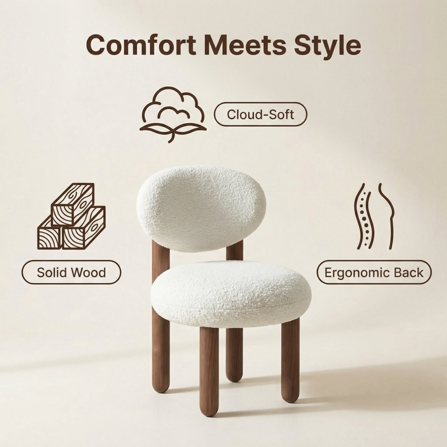 AAF Cloud Sherpa Chair Cream Healing UAE