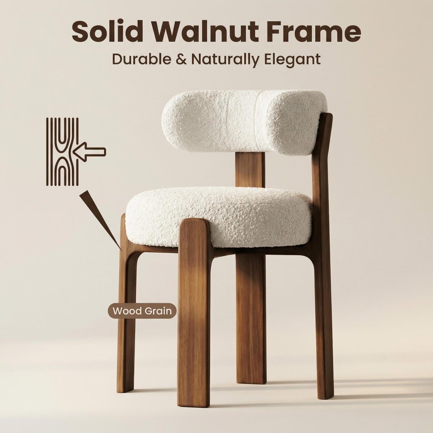 AAF Sherpa Chair Cream Versatile Living UAE