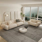 AAF FURNITURE Light Luxury Fabric Cloud Shaped Sofa set for Livingroom