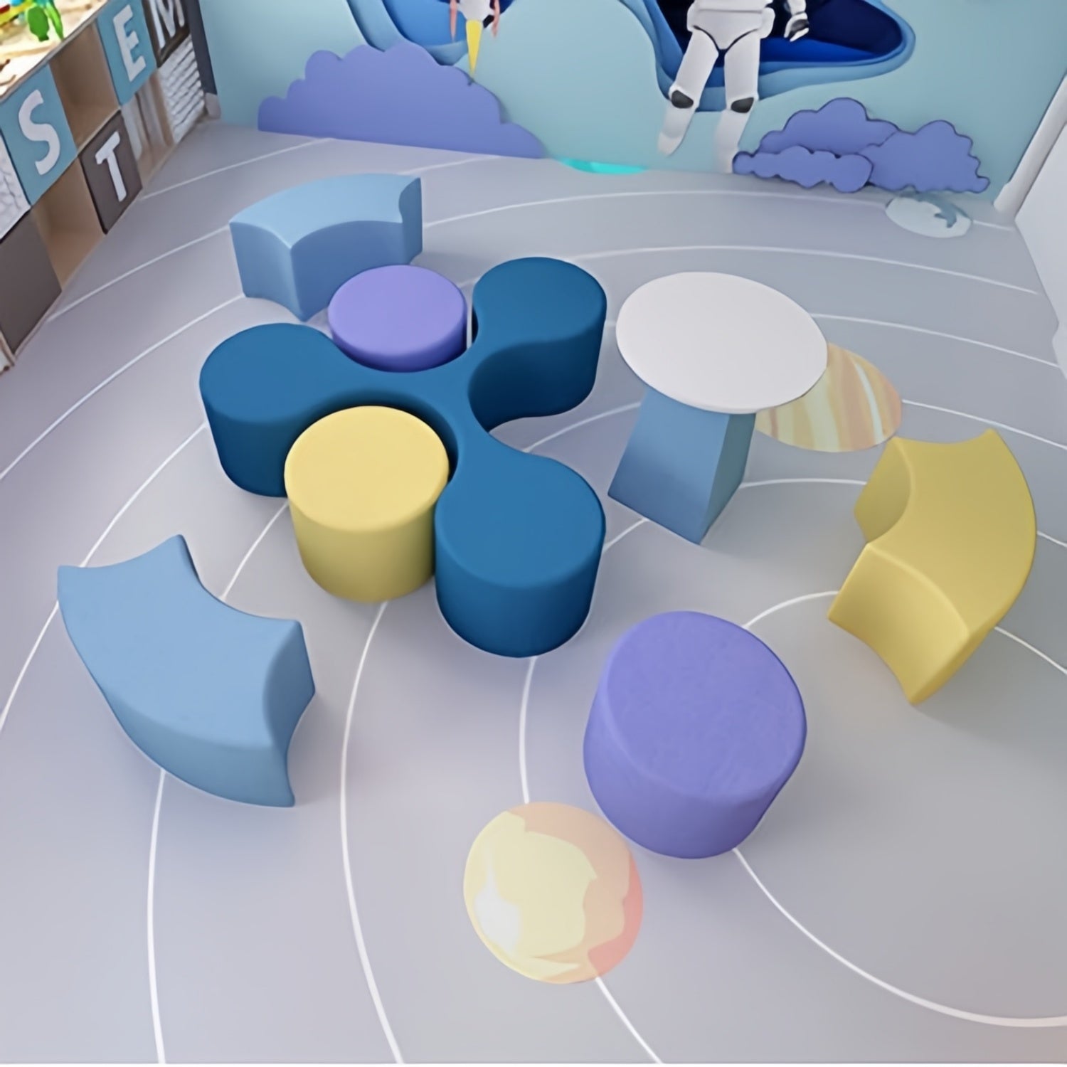 AAF Modular Kids Seating System Classroom Playroom UAE