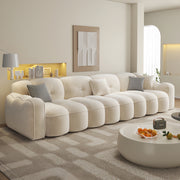 AAF Furniture Sofa: Light Luxury Fabric Cloud Shaped Sofa set for Livingroom in Dubai showroom