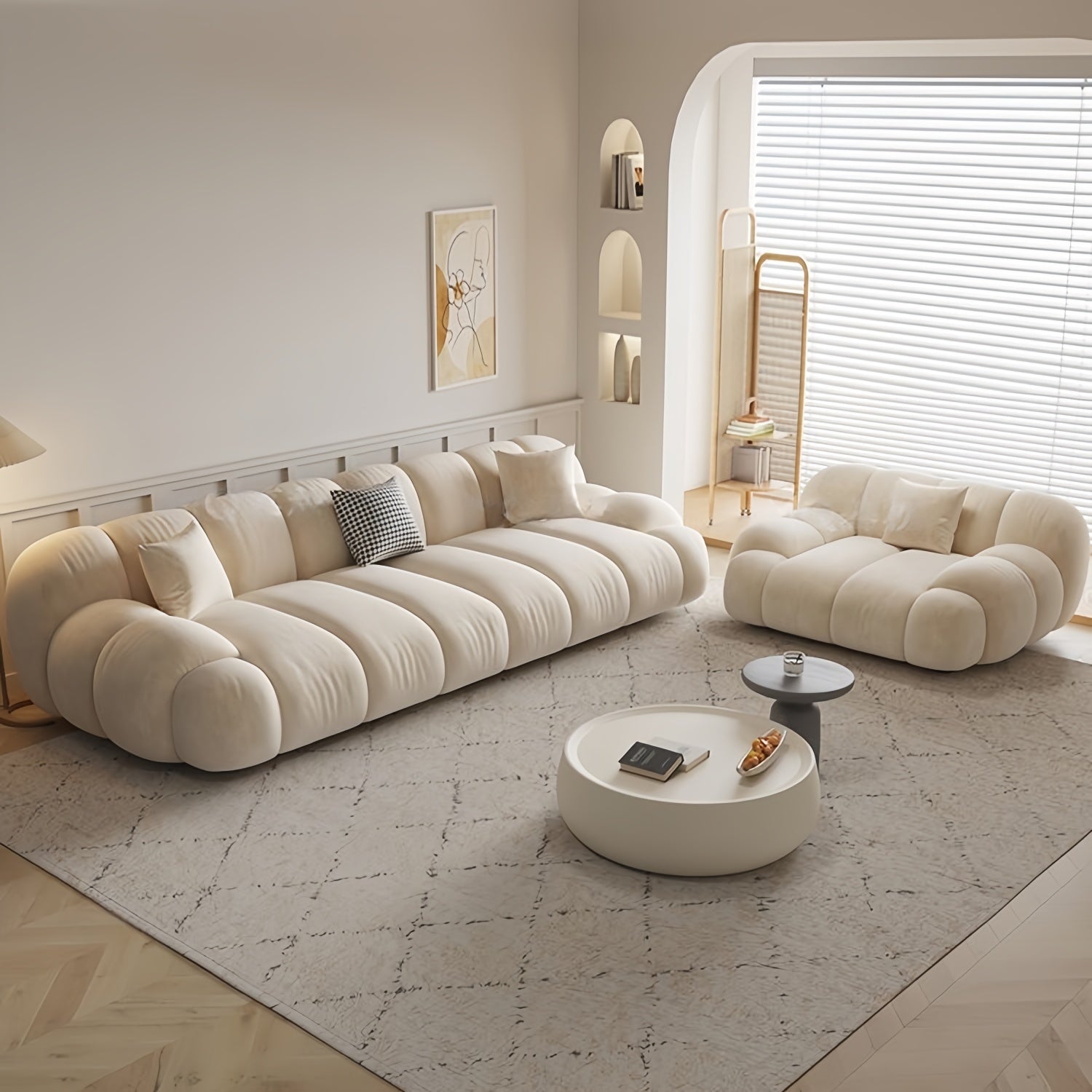 AAF Furniture Luxury Cloud Sofa Set for Living Room Dubai UAE D3