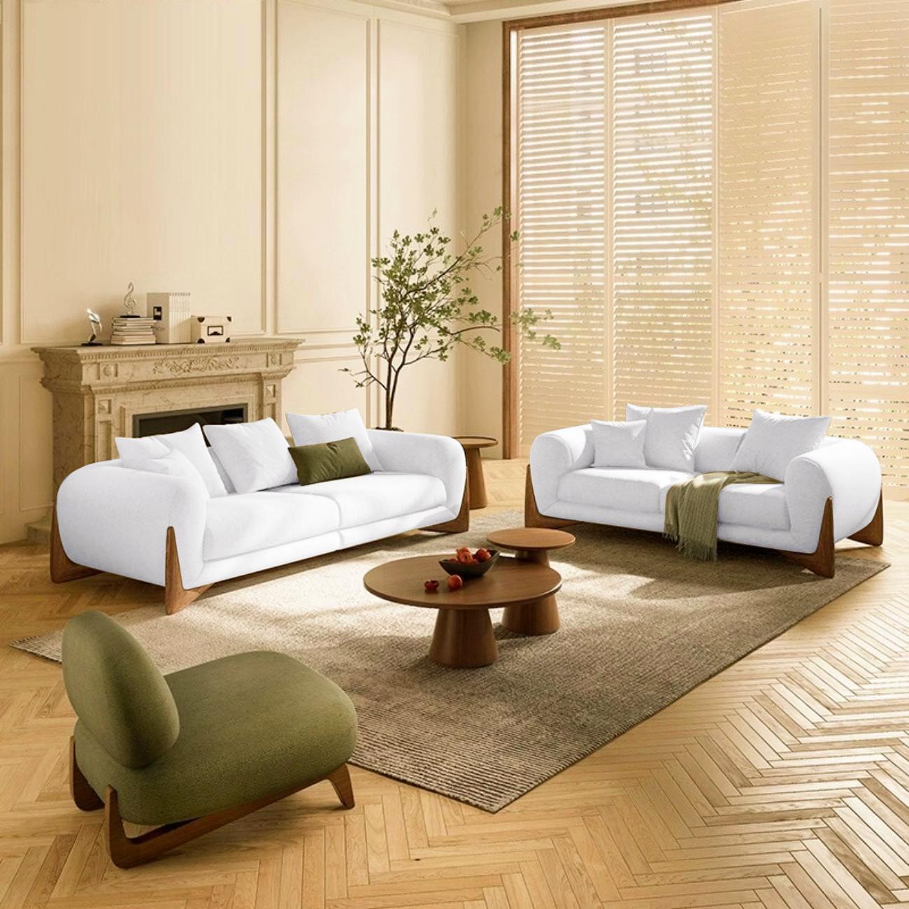 AAF Furniture Fleece Fabric Overstuffed Multifunction Sofa set for Livingroom Office