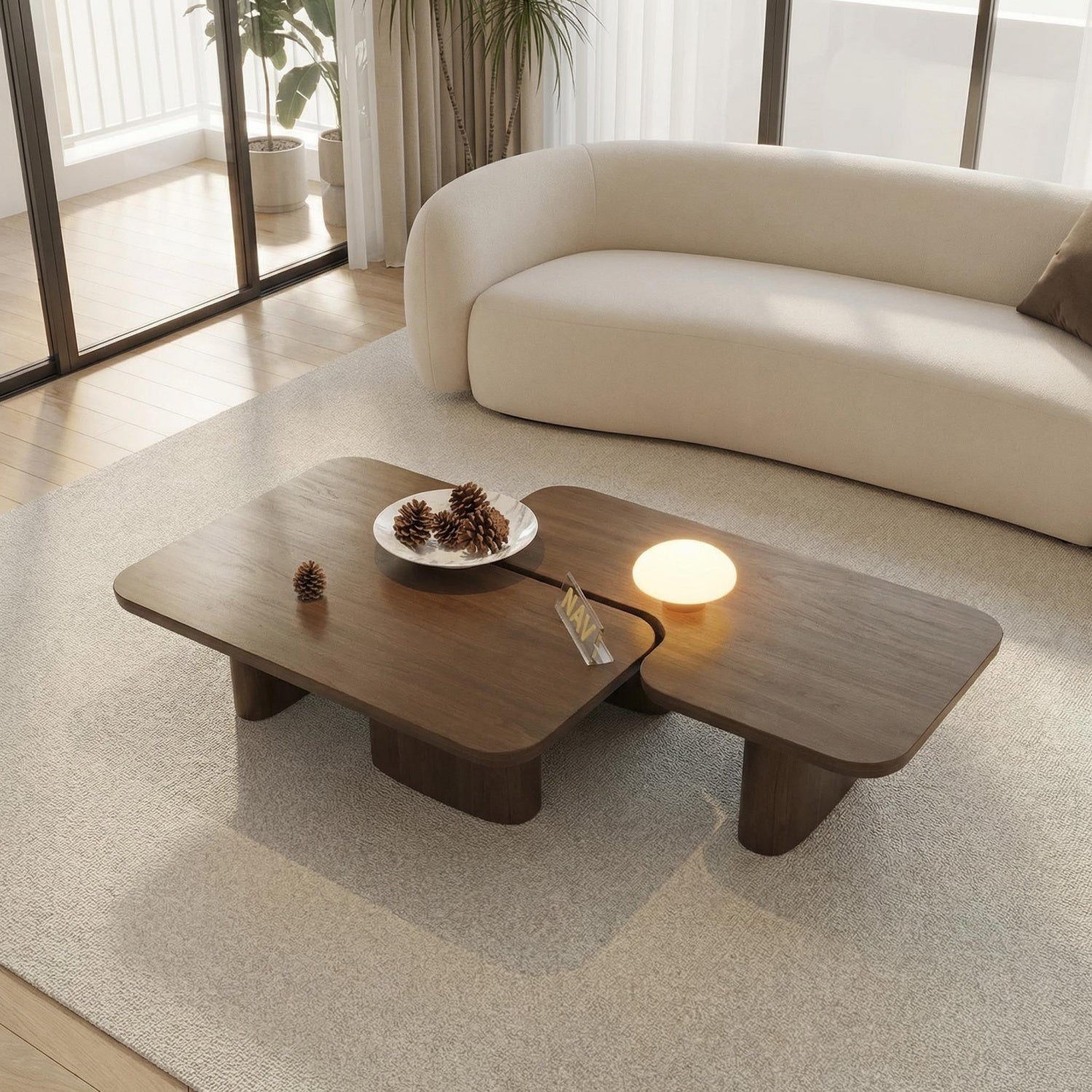 مجموعة طاولات متداخلة موفرة للمساحة من AAF FURNITURE لغرفة المعيشة الحديثة