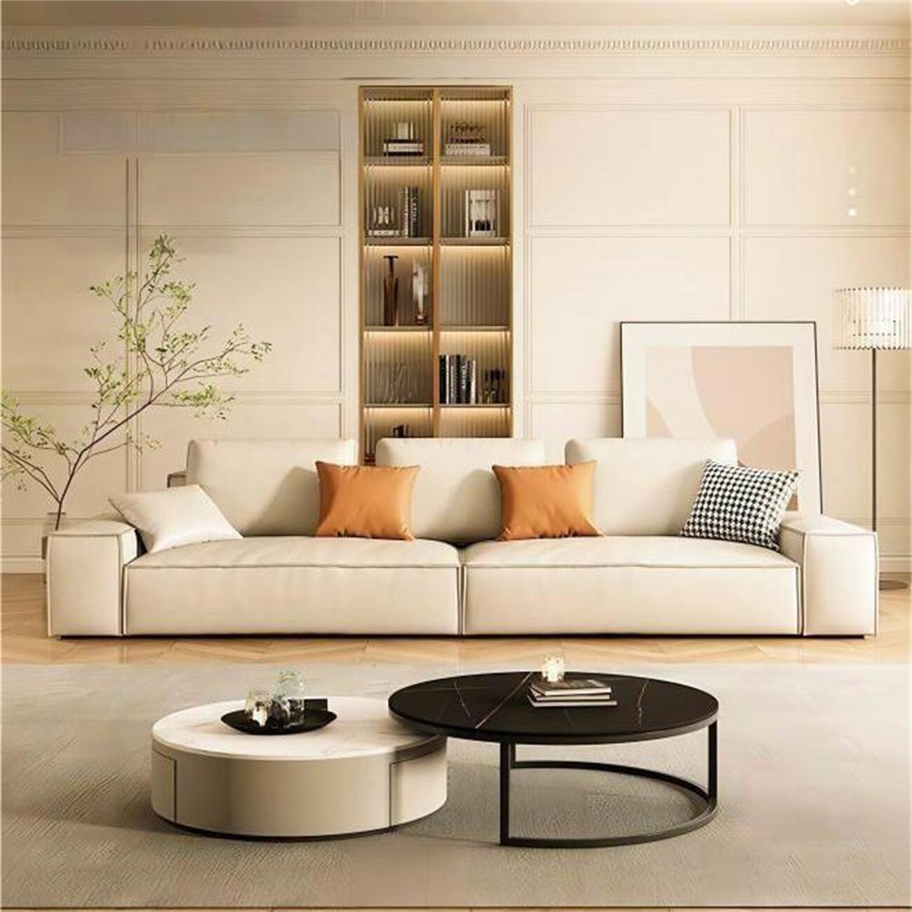 AAF Furniture Modern PU Leather Sofa Set for Living Room,Office