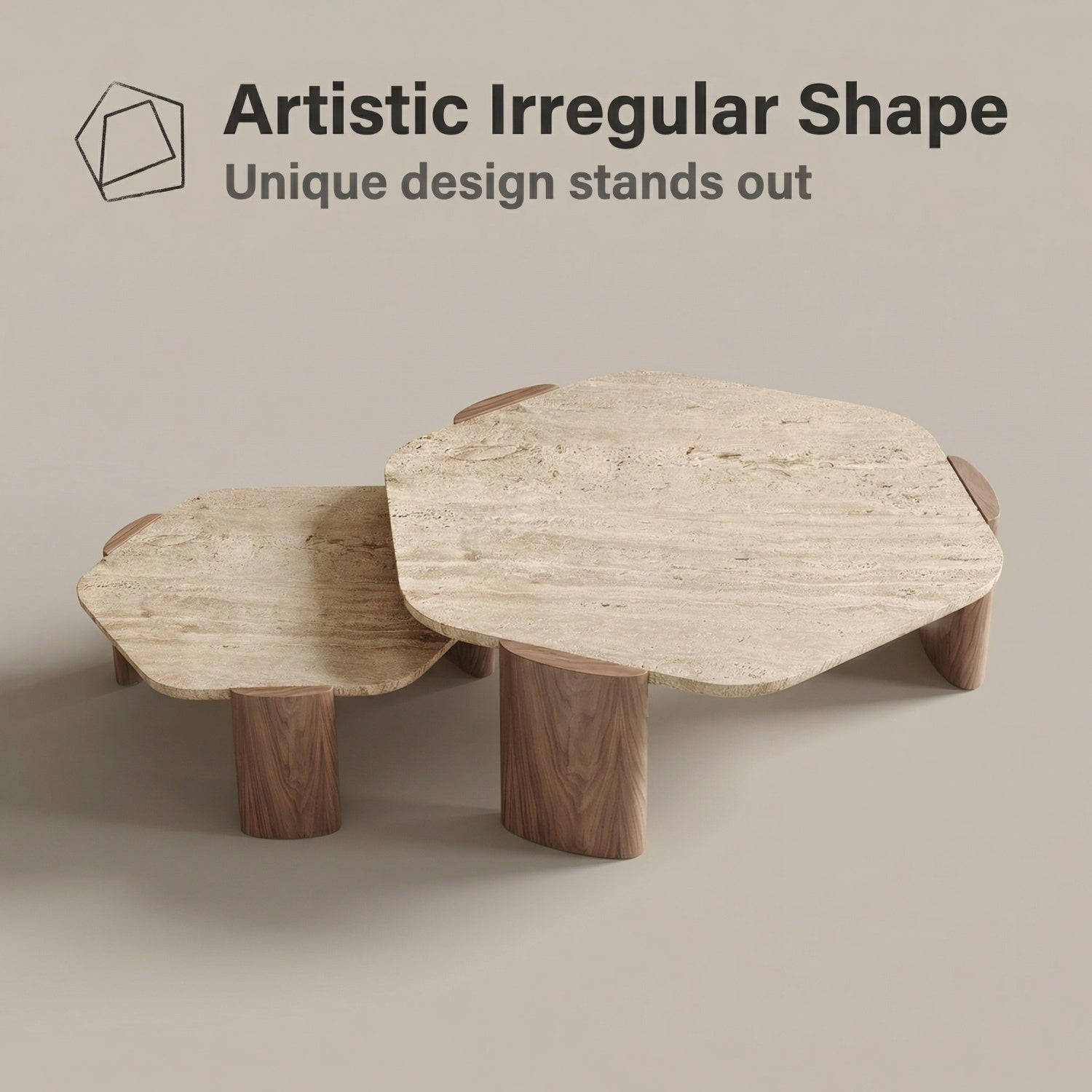 مجموعة طاولات متداخلة موفرة للمساحة من AAF FURNITURE لغرفة المعيشة الحديثة