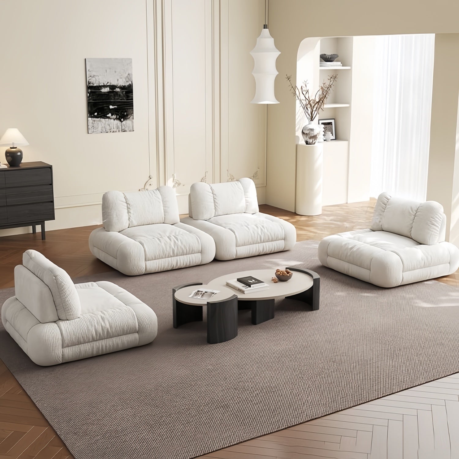 AAF Furniture Luxury Cloud Sofa Set for Living Room UAE Online D3