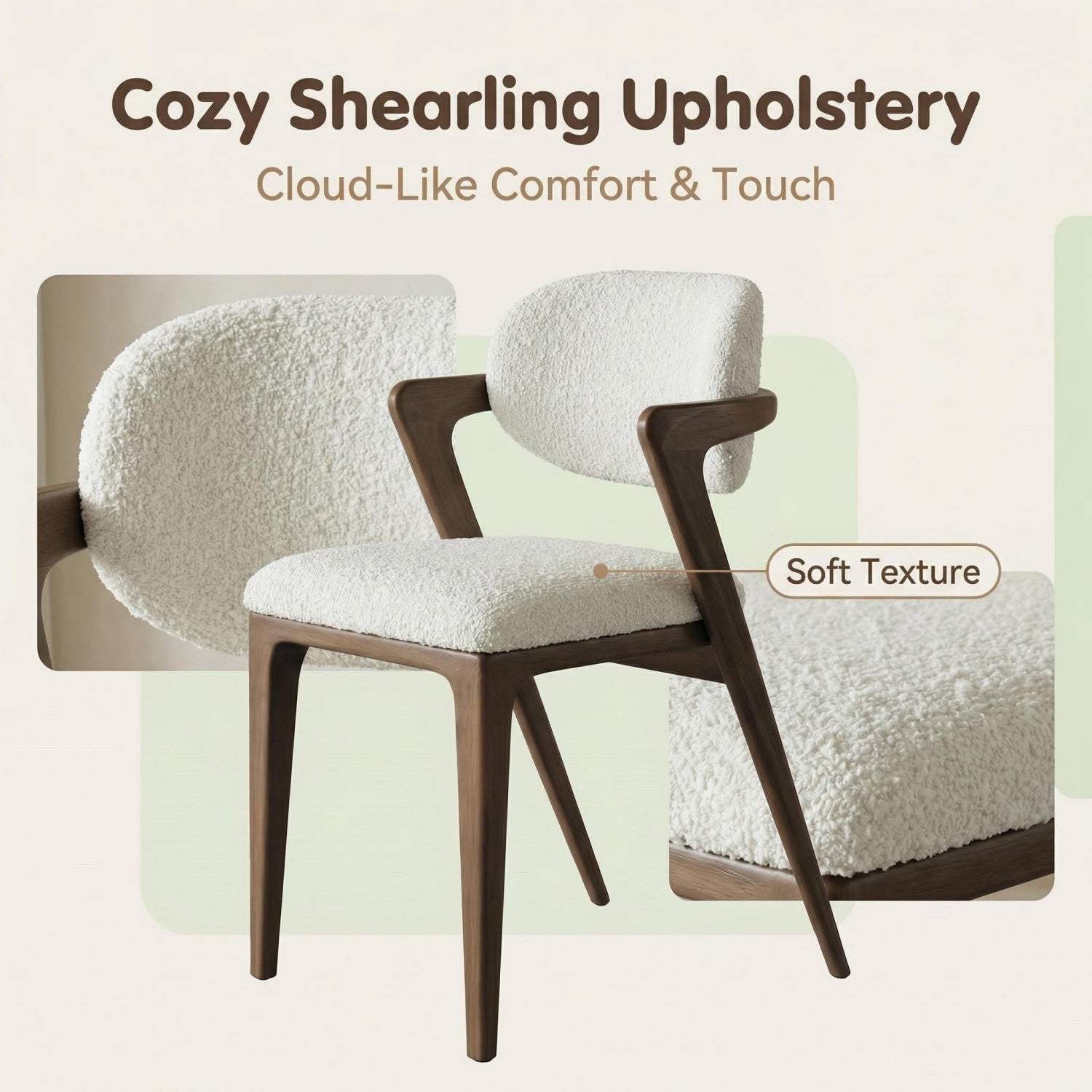 AAF Sherpa Chair Cream Sunlit Living UAE