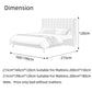 AAF Furniture Bed Frame Modern Velvet King Queen Size for bedroom Without Mattress