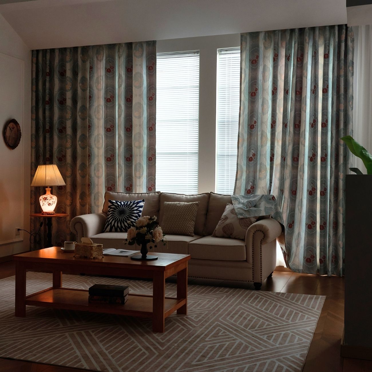 2 Panels 100% Blackout Curtains for Living Room Thermal Insulated Bedroom Darkening Drapes