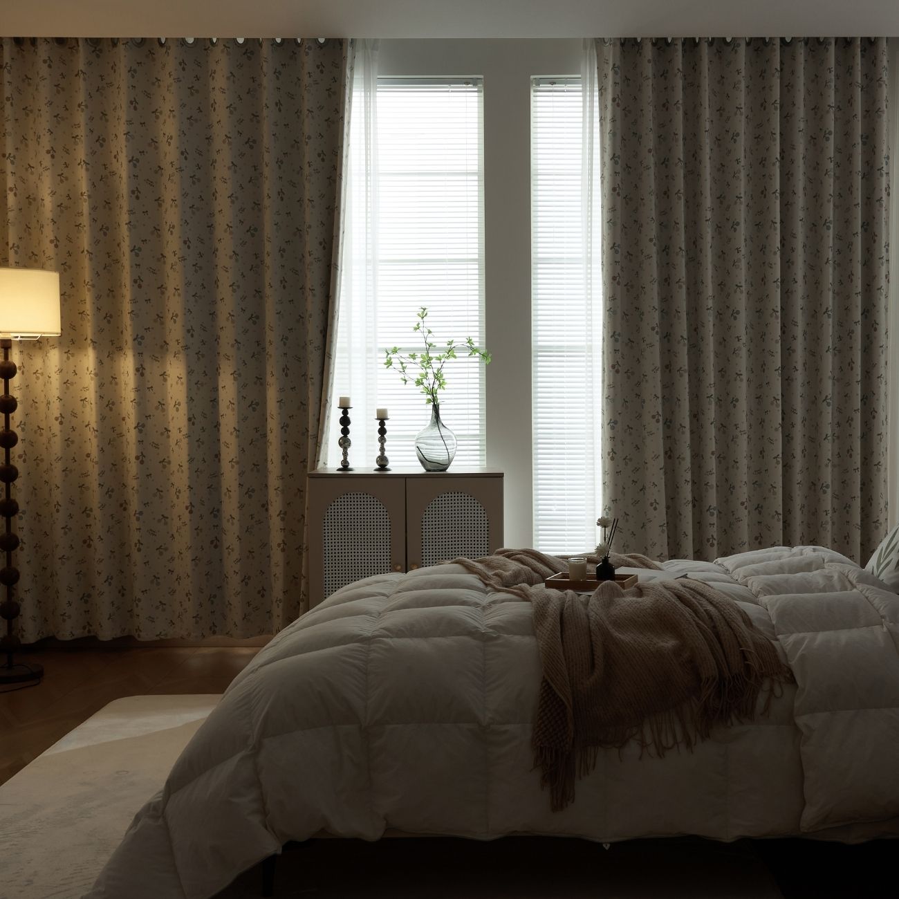 2 Panels 100% Blackout Curtains for Living Room Thermal Insulated Bedroom Darkening Drapes