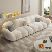 AAF Furniture Sofa: Light Luxury Fabric Cloud Shaped Sofa set for Livingroom in Dubai showroom