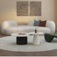 AAF Furniture Fleece Fabric Overstuffed Multifunction Arc-shaped Sofa set for Livingroom Office