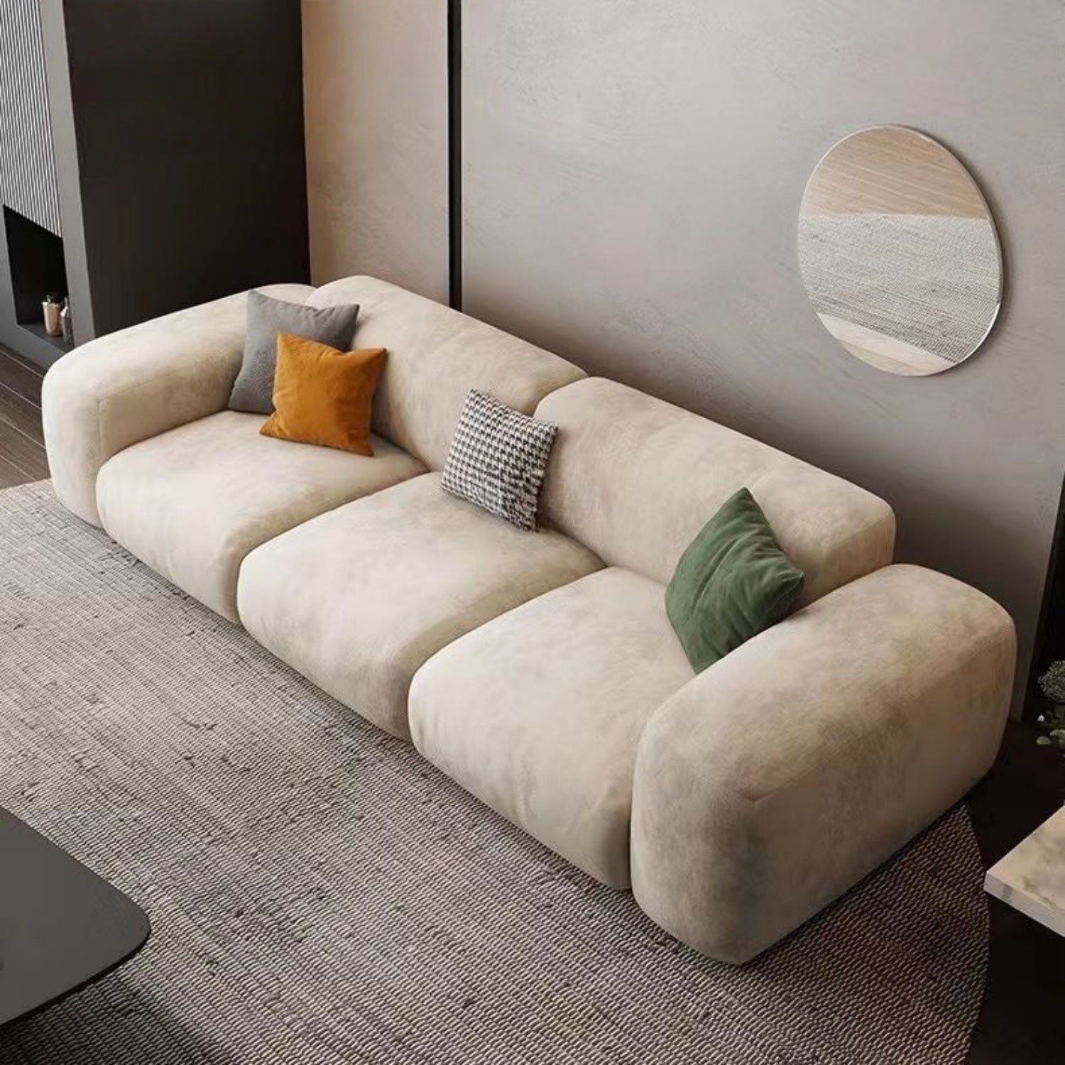 AAF Furniture Luxury Cloud Sofa Set for Living Room Dubai UAE D4
