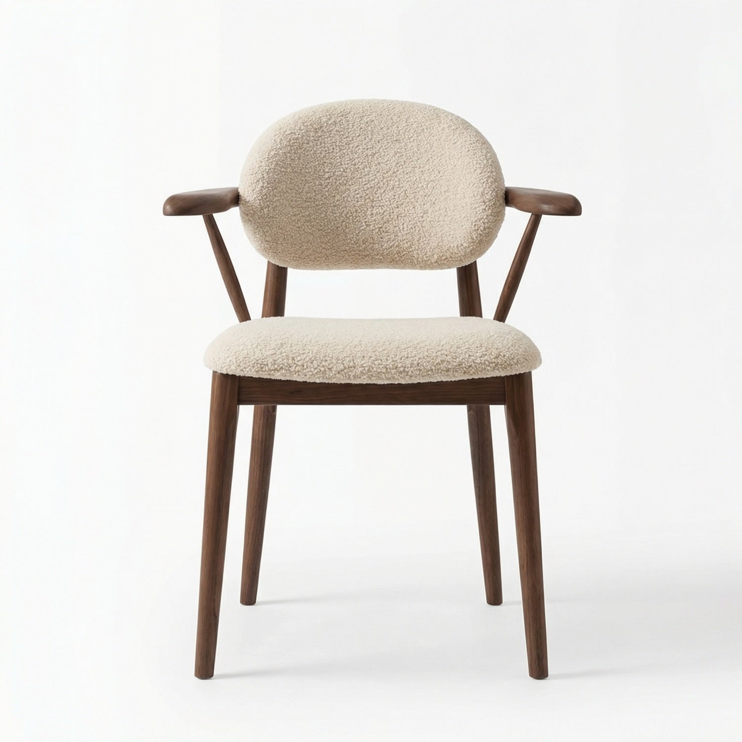 AAF Arc Back Sherpa Chair Cream Ergonomic UAE