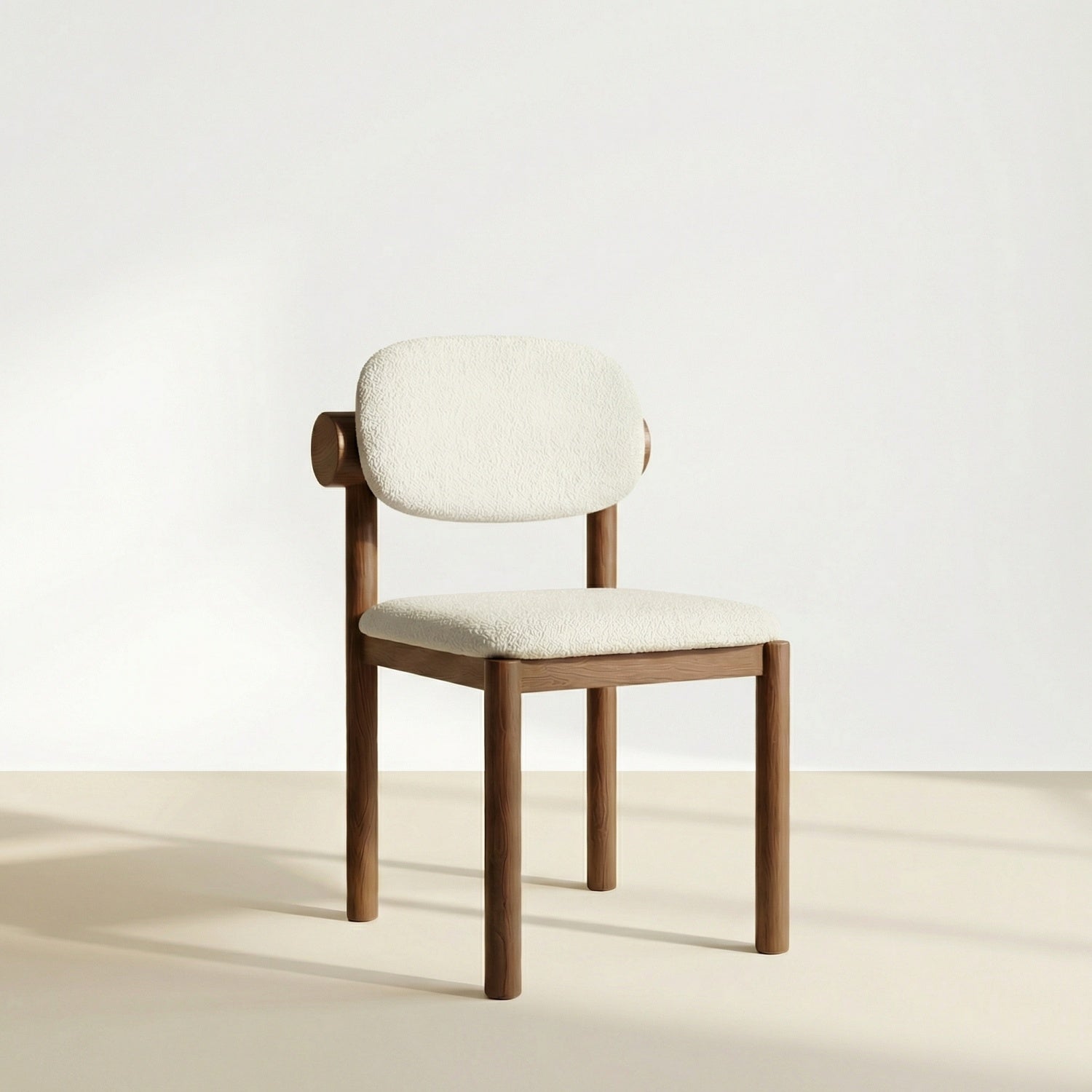 AAF Wood Sherpa Chair Cream Lifestyle UAE