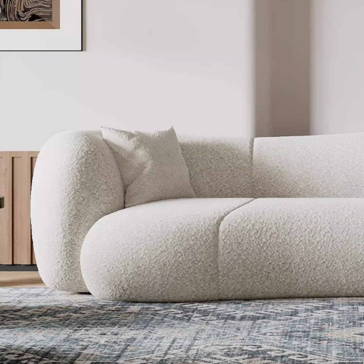 AAF Furniture Fleece Fabric Overstuffed Multifunction  Sofa  for Livingroom Office