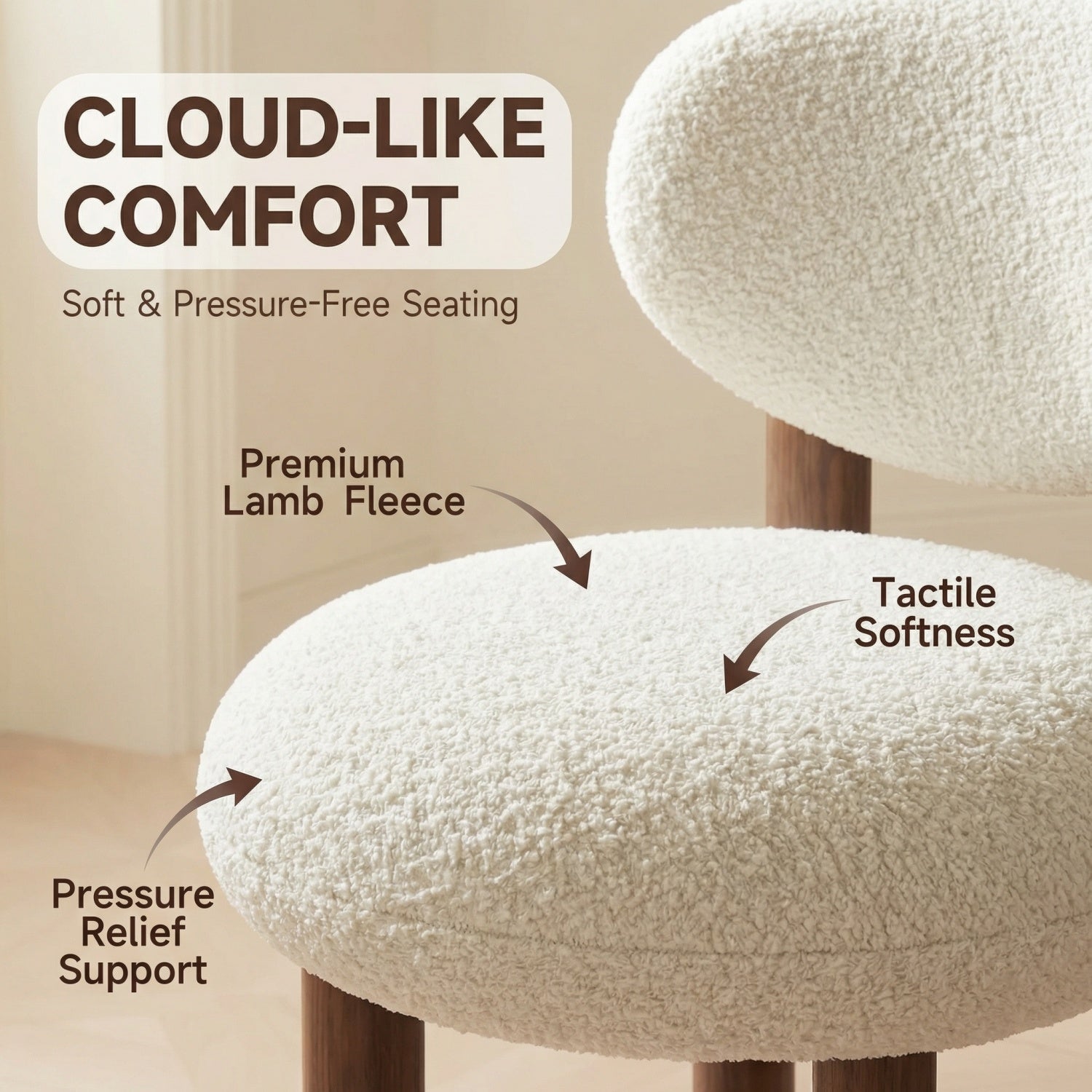 AAF Cloud Sherpa Chair Cream Healing UAE