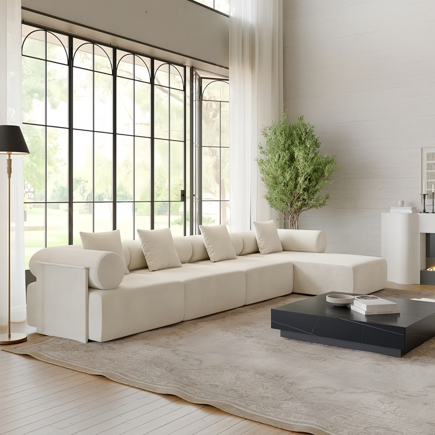 AAF Furniture Luxury Cloud Sofa Set for Living Room Dubai UAE D3