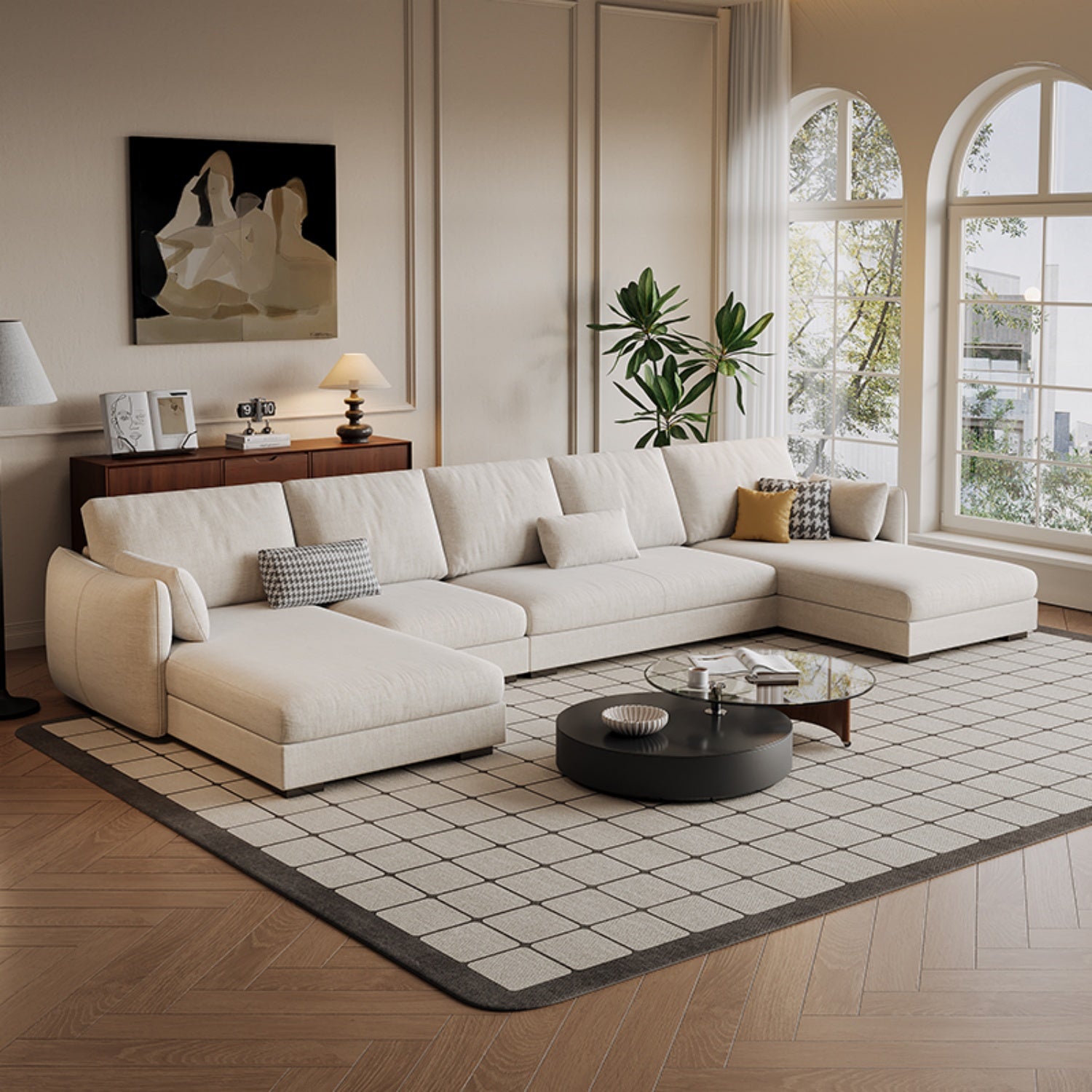 AAF Furniture Luxury Cloud Sofa Set for Living Room Dubai, Abu Dhabi UAE D4