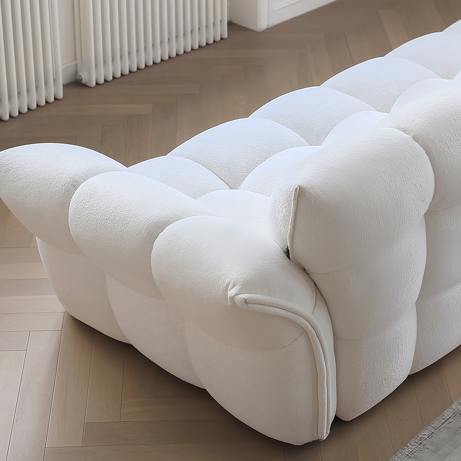 AAF Furniture Cloud Straight Sofa Set Off-White Plus 1-4 Seats for Living Room