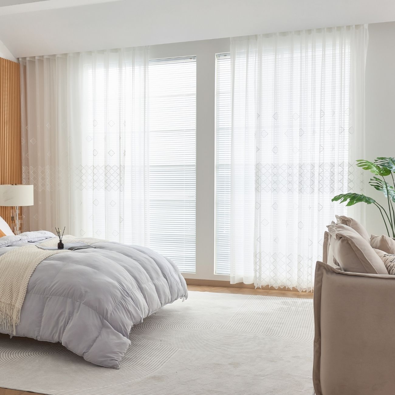 2 Panels Sheer Color Chiffon Tulle Light Window Textile Curtains Drapes for Bedroom Livingroom
