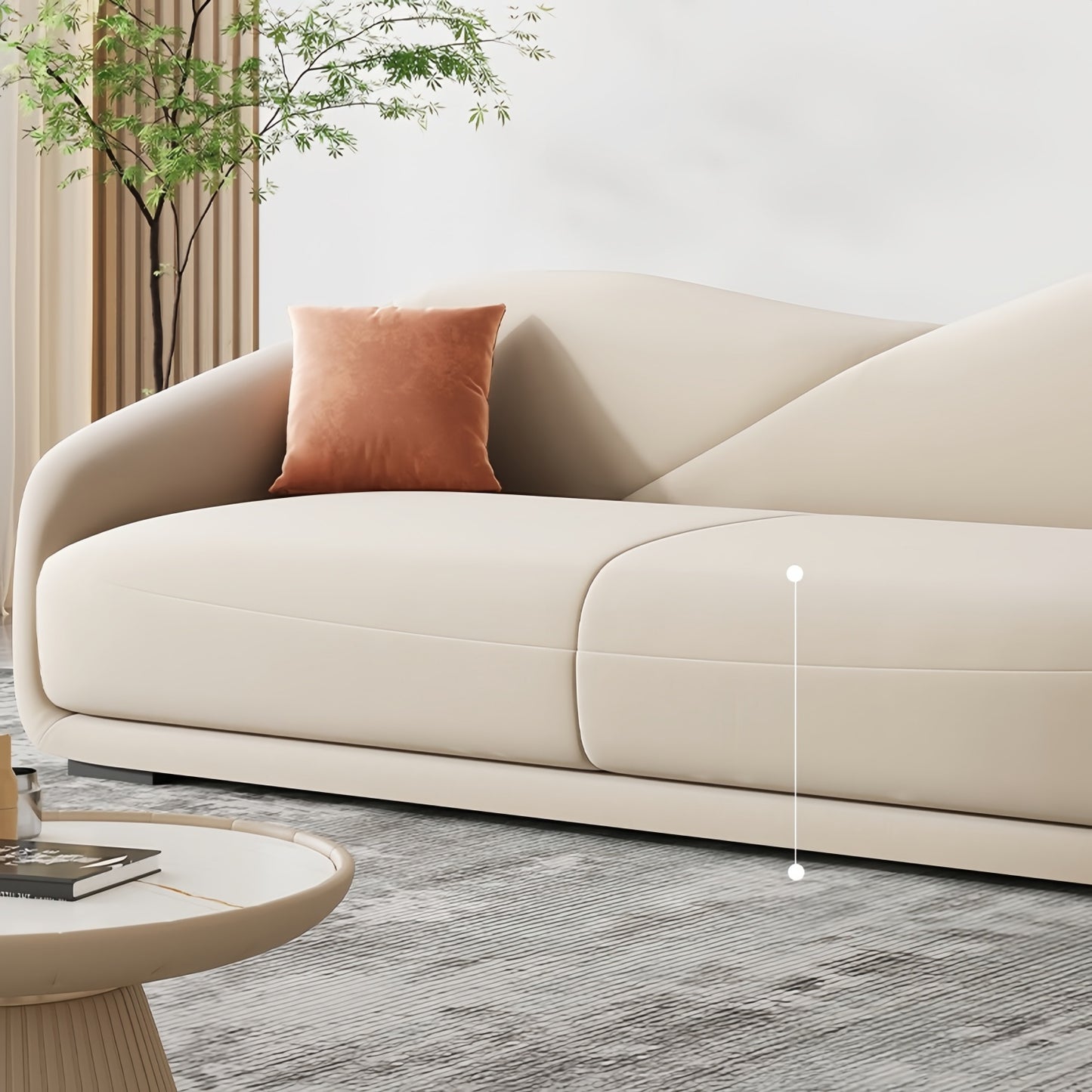 AAF Furniture Fleece Fabric Overstuffed Multifunction  Sofa  for Livingroom Office