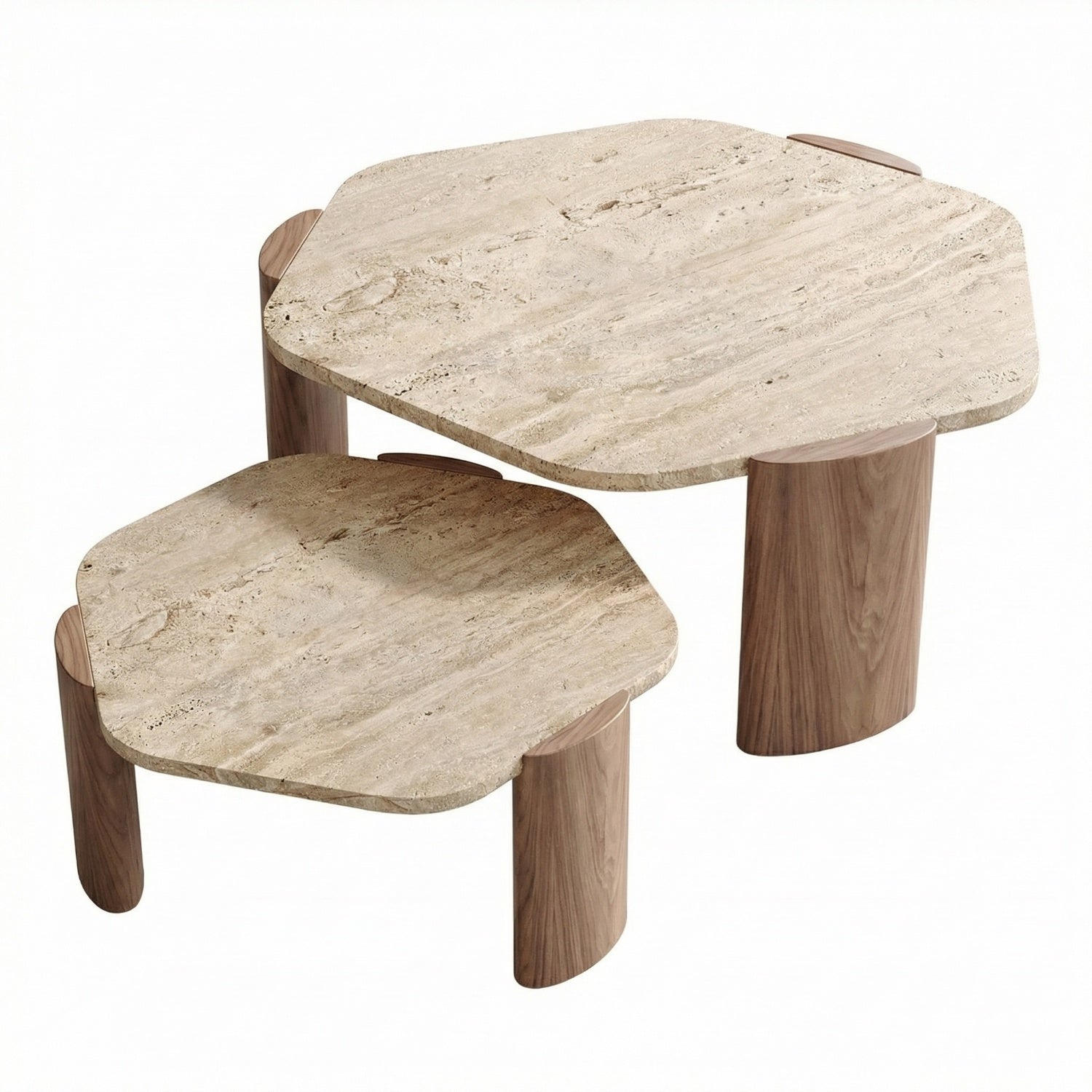 مجموعة طاولات متداخلة موفرة للمساحة من AAF FURNITURE لغرفة المعيشة الحديثة