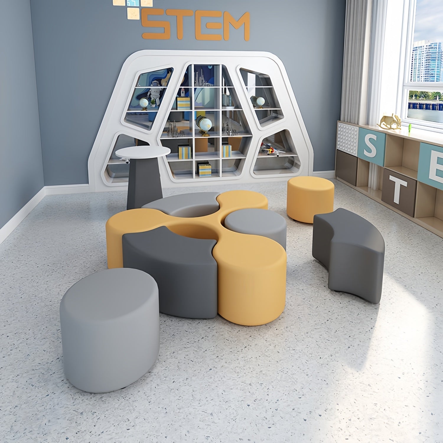 AAF Modular Kids Seating System Classroom Playroom UAE