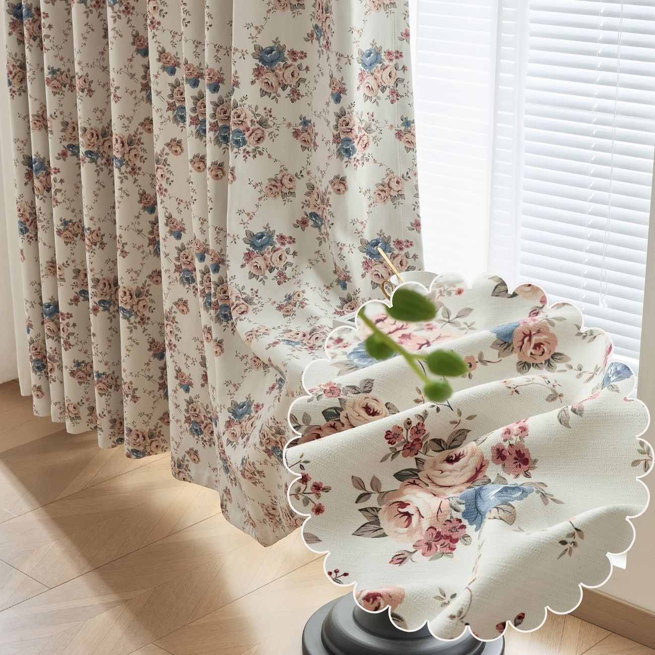 2 Panels 100% Blackout Curtains for Living Room Thermal Insulated Bedroom Darkening Drapes