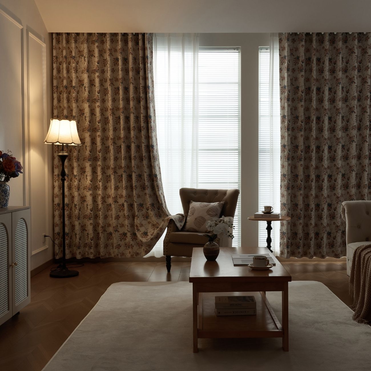 2 Panels 100% Blackout Curtains for Living Room Thermal Insulated Bedroom Darkening Drapes