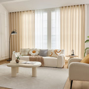 2 Panels Sheer Color Chiffon Tulle Light Window Textile Curtains Drapes for Bedroom Livingroom