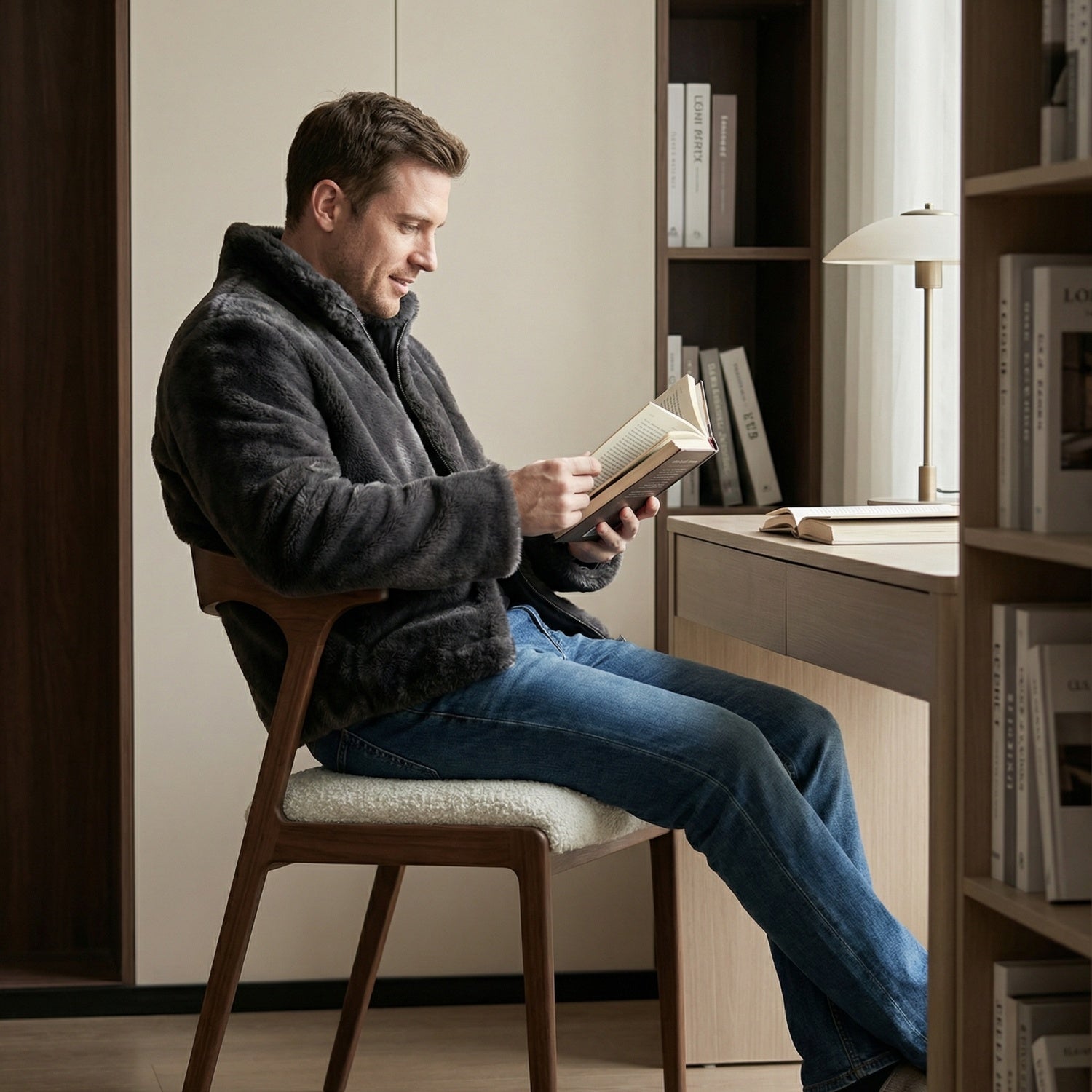 AAF Sherpa Chair Cream Natural Living UAE