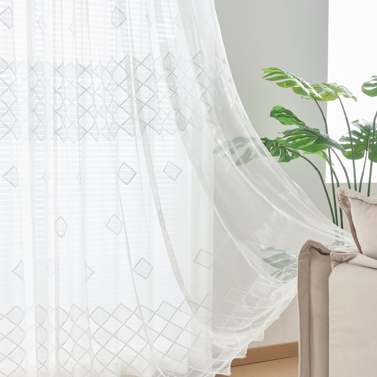 2 Panels Sheer Color Chiffon Tulle Light Window Textile Curtains Drapes for Bedroom Livingroom