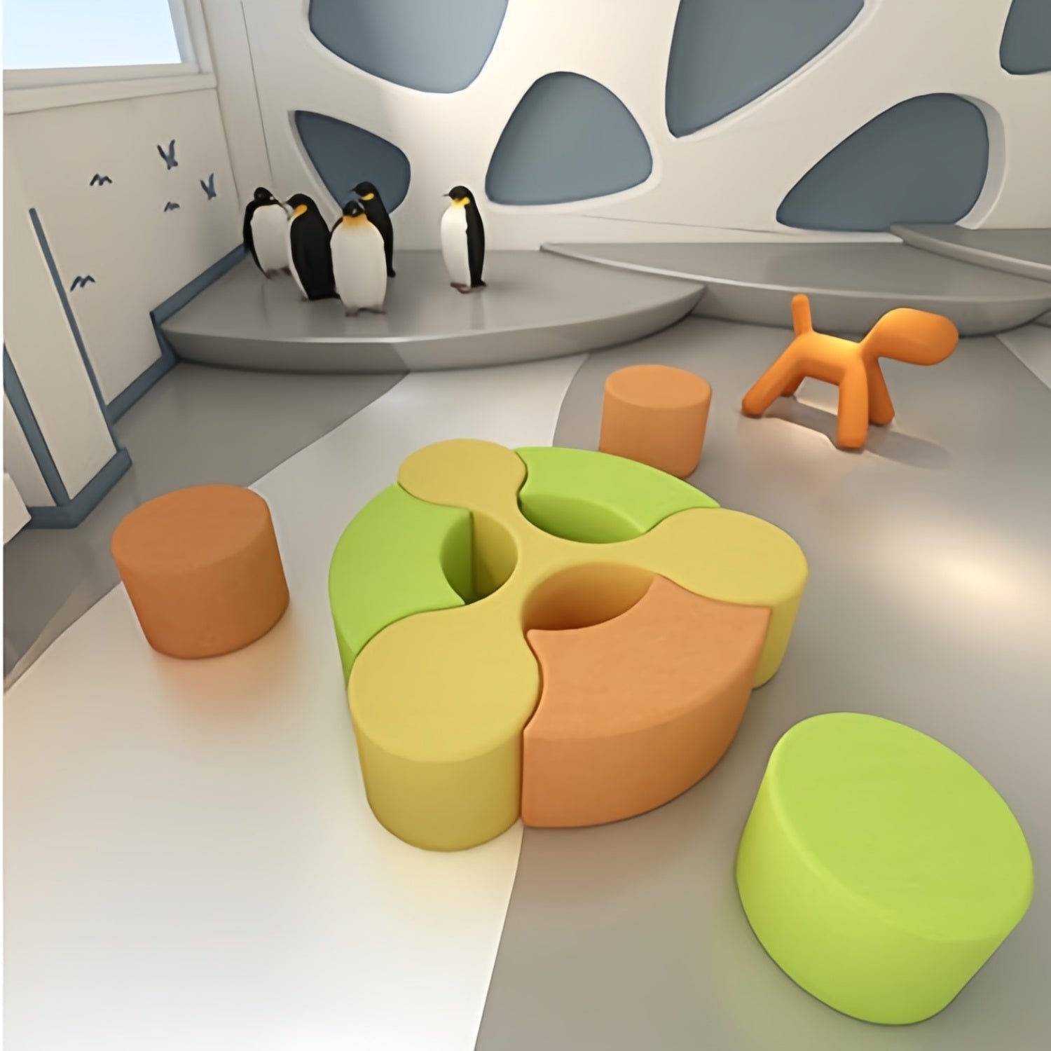 AAF Modular Kids Seating System Classroom Playroom UAE