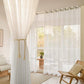 2 Panels Sheer Color Chiffon Tulle Light Window Textile Curtains Drapes for Bedroom Livingroom