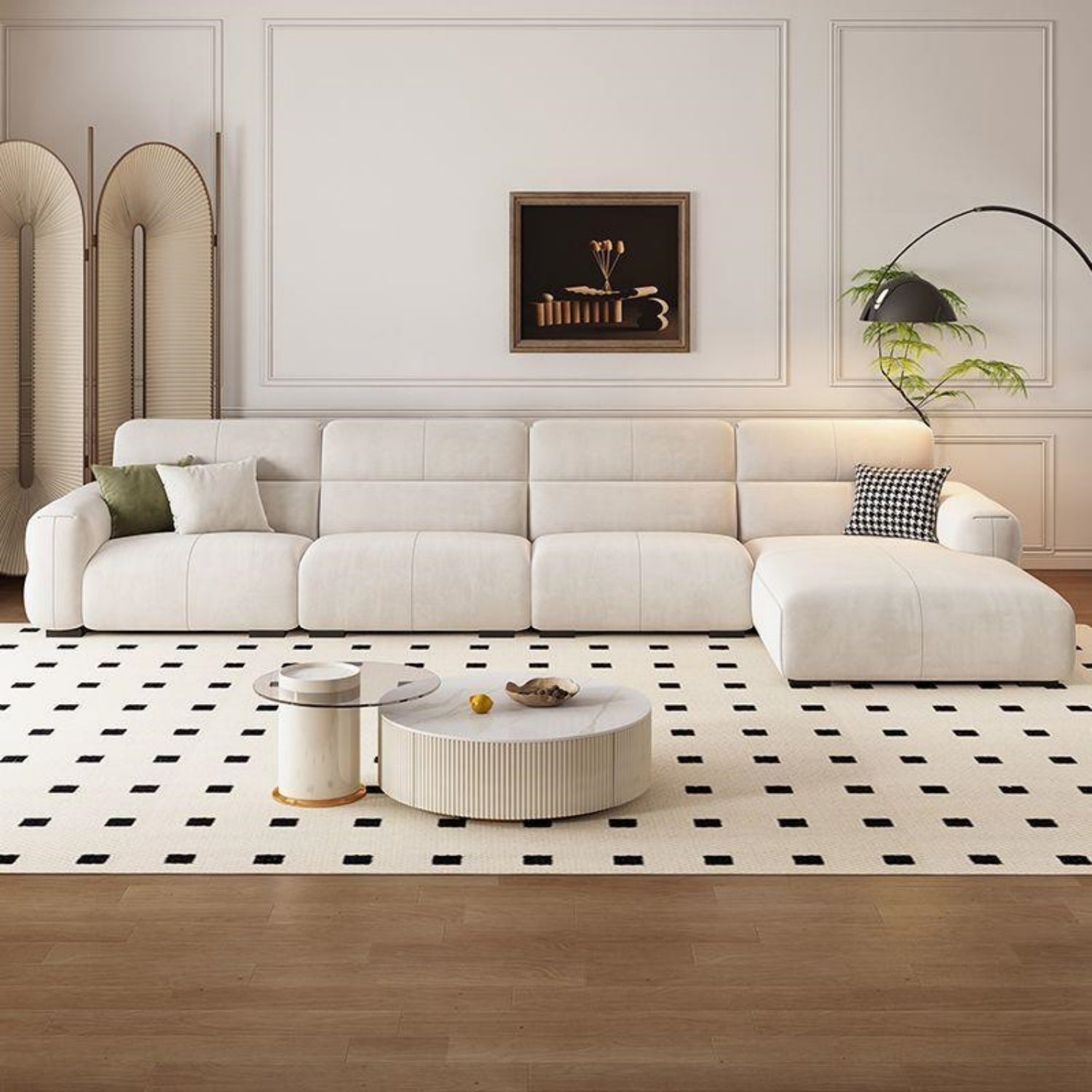 AAF Furniture Luxury Cloud Sofa Set for Living Room Dubai UAE D2