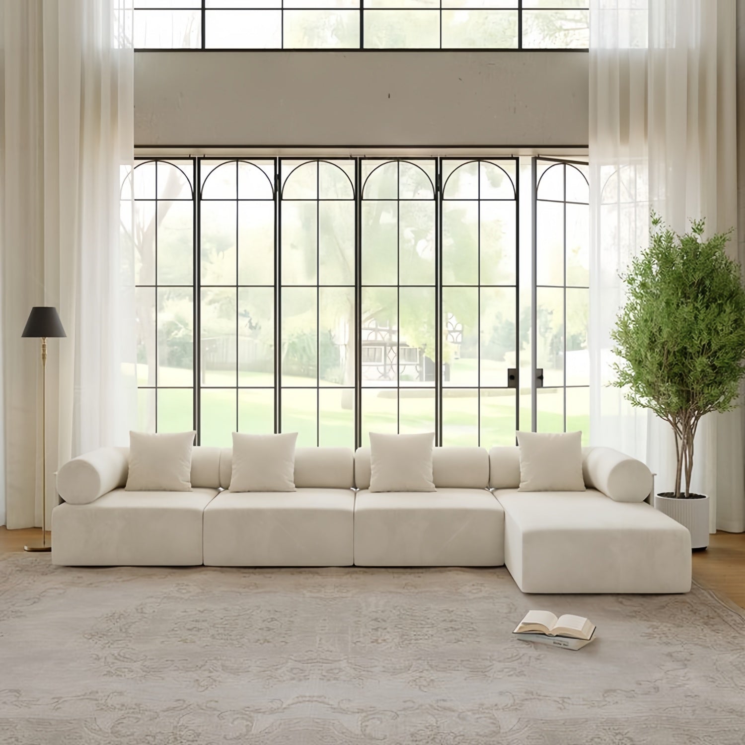 AAF Furniture Luxury Cloud Sofa Set for Living Room Dubai UAE D3